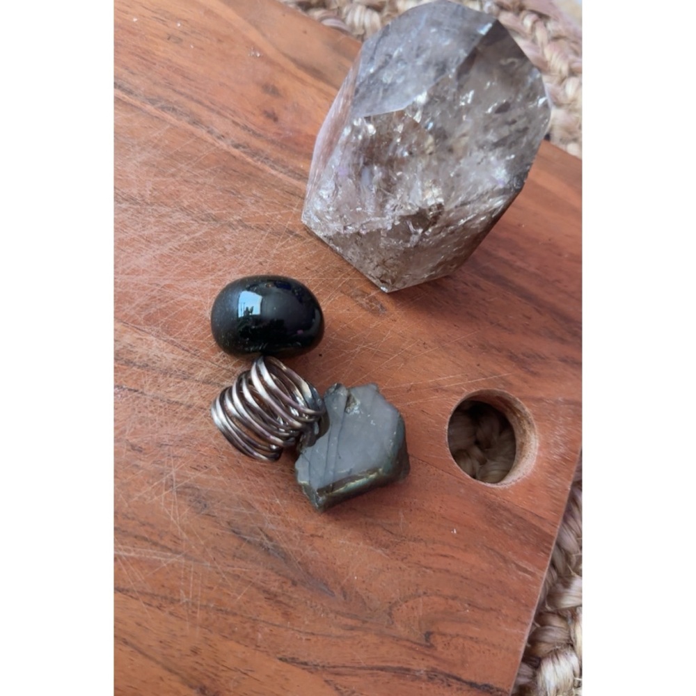 Sterling Spiral Stack Ring - image 1